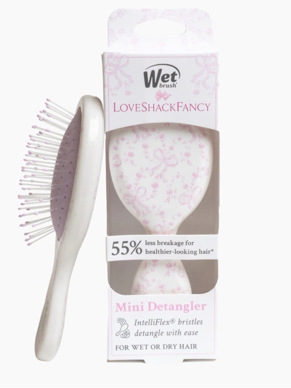 LoveShackFancy x Wet Brush Mini Detangler 🎀 Coquette Bow 🎀 - NEW IN BOX